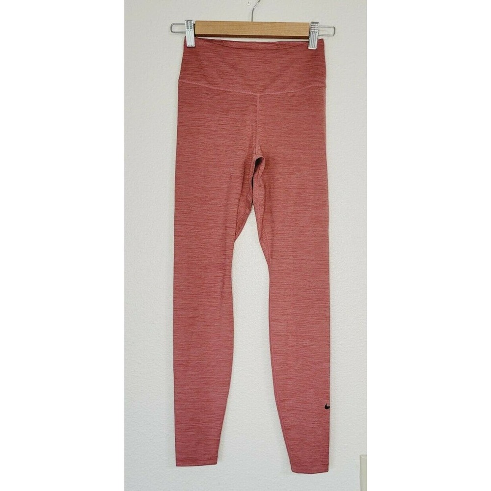 NWOT Nike Dri-Fit‎ Light Rust Colored Full Length High Rise Leggings. Size XS